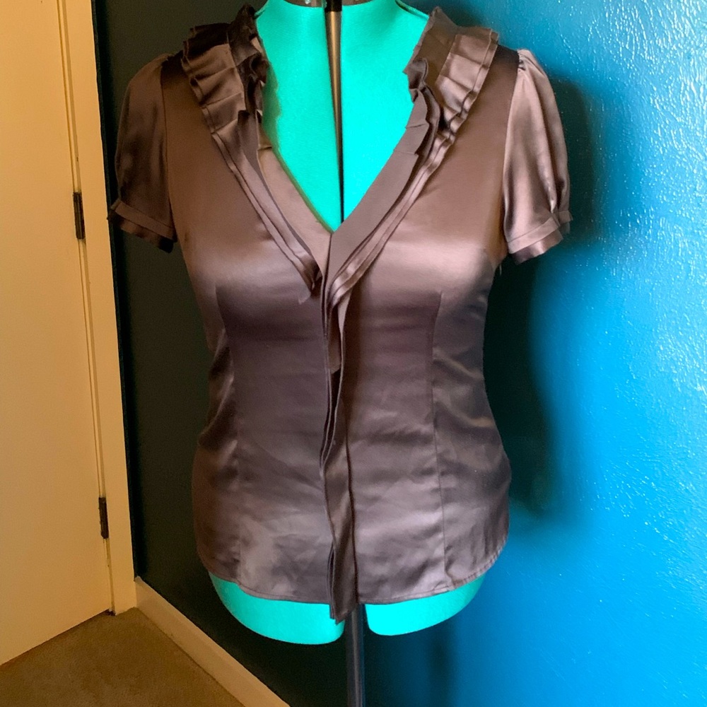 BCBGMaxAzria black fitted top. Medium
